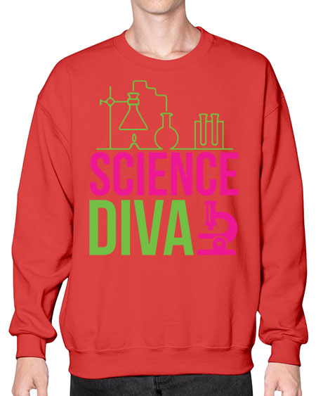 Science Diva 128# - general science- Sweatshirt - Crew