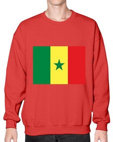Senegal 1811# - world flags- Sweatshirt - Crew