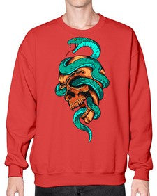 Snake 207# - cartoon animals- Sweatshirt - Crew