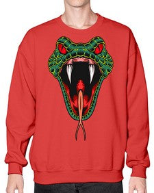 Snake 212# - cartoon animals- Sweatshirt - Crew