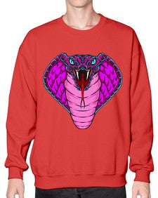 Snake 214# - cartoon animals- Sweatshirt - Crew