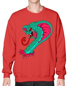 Snake 215# - cartoon animals- Sweatshirt - Crew