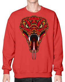 Snake 222# - cartoon animals- Sweatshirt - Crew