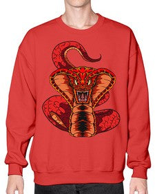 Snake 225# - cartoon animals- Sweatshirt - Crew