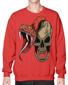 Snake 226# - cartoon animals- Sweatshirt - Crew