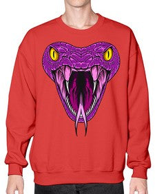 Snake 228# - cartoon animals- Sweatshirt - Crew