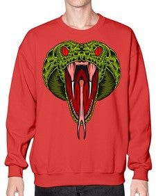 Snake 229# - cartoon animals- Sweatshirt - Crew