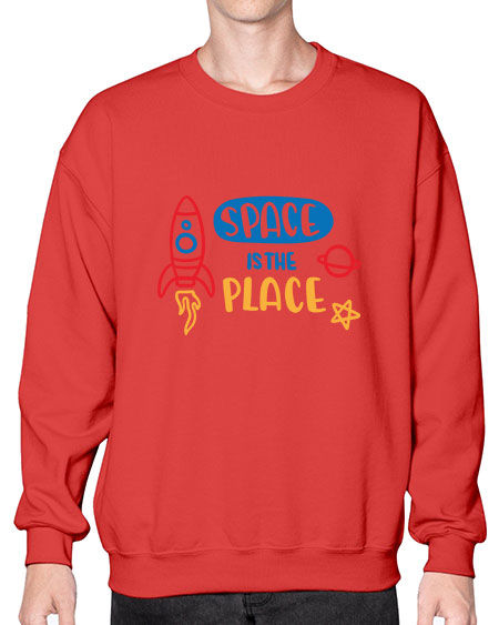 Spaceistheplace 11# - space- Sweatshirt - Crew
