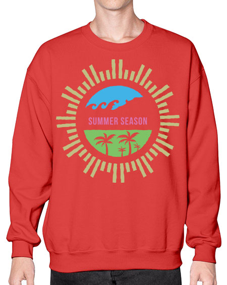 Summer Season 78# - summer- Sweatshirt - Crew