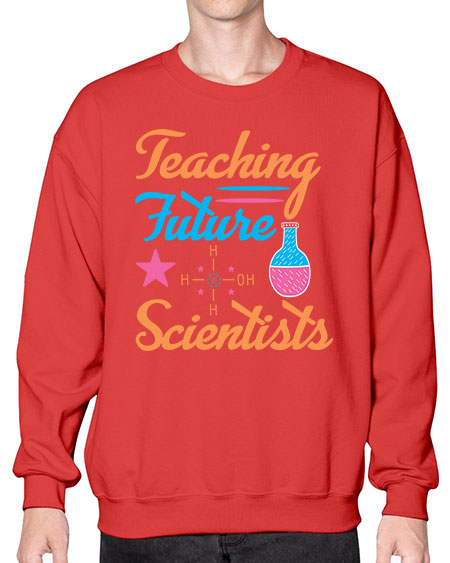 TeachingfuturescientistsScience tshirt design Sciencetshirtdesign 23# - general science- Sweatshirt - Crew