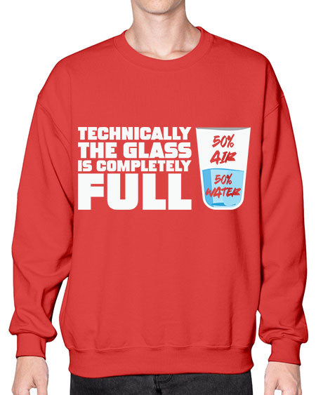 TechnicallytheGlassiscompletelyScientistSkinite Scientist Skinite 22# - general science- Sweatshirt - Crew