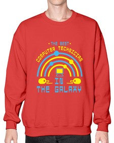 The best computer technician in the galaxy 13# - computer- Sweatshirt - Crew