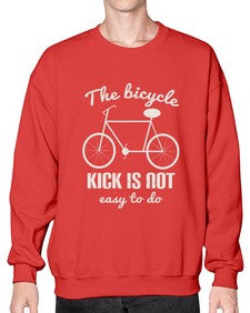The bicycle kick is not easy to do 3# - bicycle- Sweatshirt - Crew