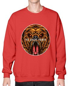 The great power of bear 250# - cartoon animals- Sweatshirt - Crew