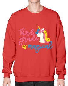 Third Grade Is Magical 963# - third grade- Sweatshirt - Crew