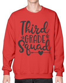 Third Grade Squad 975# - third grade- Sweatshirt - Crew