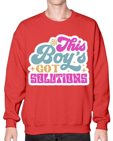 This boys got solutions 19# - general science- Sweatshirt - Crew