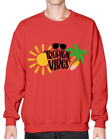 Tropical Vibes Style 9# - summer- Sweatshirt - Crew