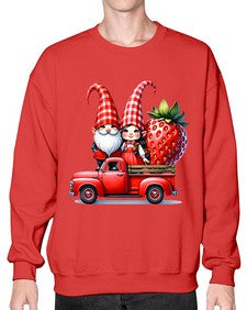 Truck Gnome Strawberries 1673# - strawberry- Sweatshirt - Crew