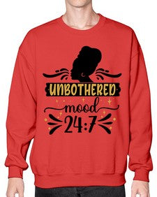 Unbothered mood Style 2# - black girls or women- Sweatshirt - Crew