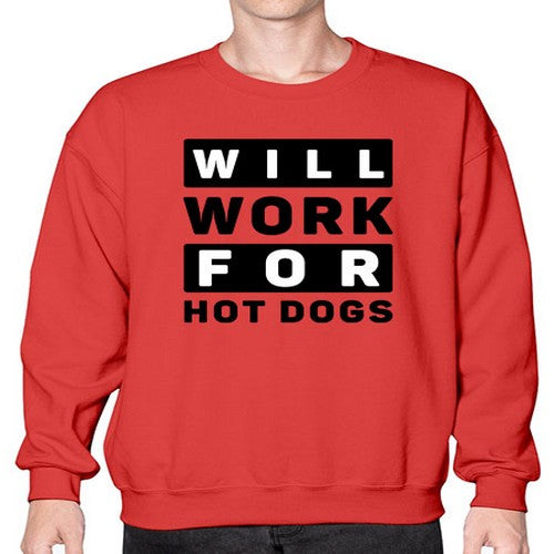 Will Work For Style 1# - dogs- Sweatshirt - Crew