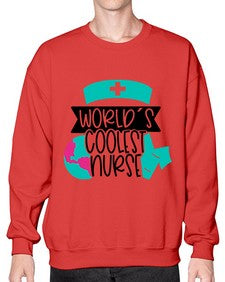 Worlds Coolest Nurse Style Style 1659# - nurse- Sweatshirt - Crew