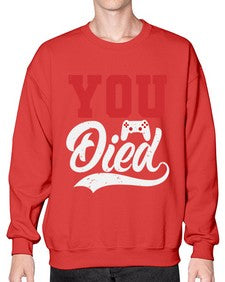 YOU DIED 56# - video games- Sweatshirt - Crew