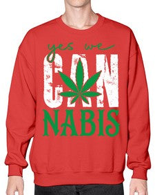 Yes we can nabis 1261# - marijuana- Sweatshirt - Crew