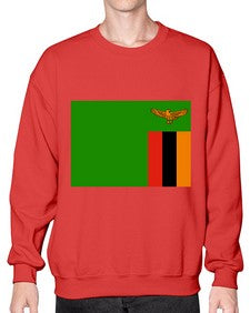 Zambia 2160# - world flags- Sweatshirt - Crew
