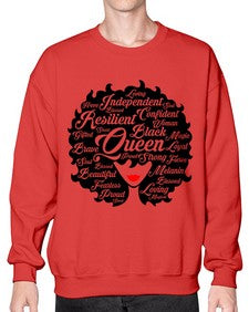 afro woman new 67# - black girls or women- Sweatshirt - Crew