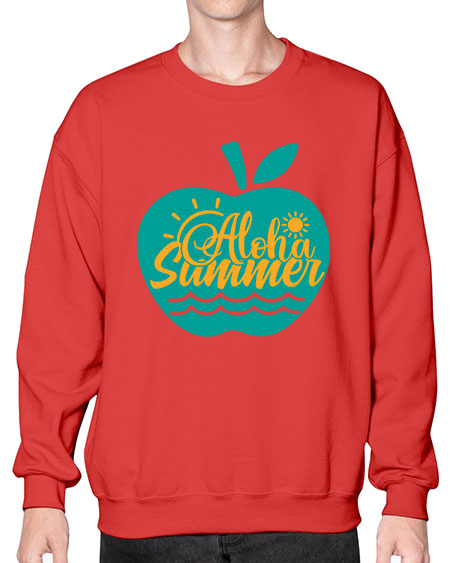 aloha summer Style 110# - summer- Sweatshirt - Crew