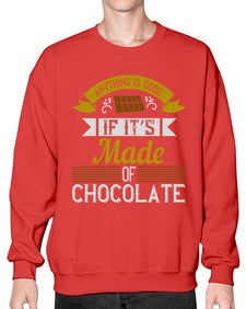 anything is good if its made of chocolate 29# - cooking- Sweatshirt - Crew