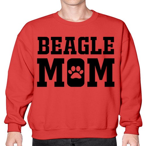 beagle mom 54# - dogs- Sweatshirt - Crew