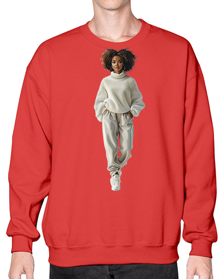beautiful girl 13# -  fashion- Sweatshirt - Crew
