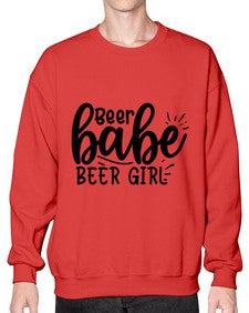beer babe beer girl 45# - beer- Sweatshirt - Crew