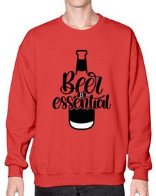 beer is essential 650# - beer- Sweatshirt - Crew