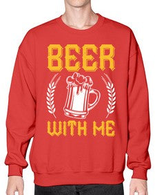 beer with me 662# - beer- Sweatshirt - Crew