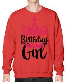birthday girl 60# - unicorn- Sweatshirt - Crew