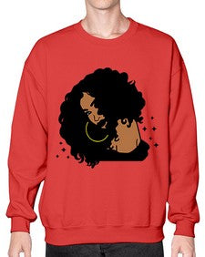 black women - queen 54# - black girls or women- Sweatshirt - Crew