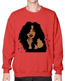 black women - queen 55# - black girls or women- Sweatshirt - Crew