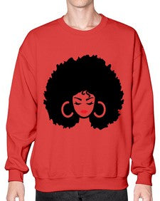 black women - queen 63# - black girls or women- Sweatshirt - Crew