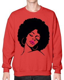 black women - queen 68# - black girls or women- Sweatshirt - Crew