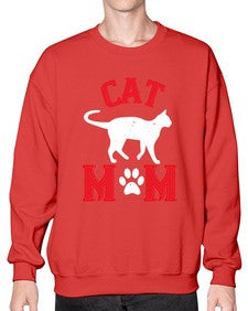 cat mom Style 35# - cats- Sweatshirt - Crew