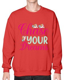 chase your dreams 79# - unicorn- Sweatshirt - Crew