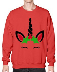 christmas unicorn 81# - unicorn- Sweatshirt - Crew