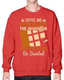 coffee and chocolatethe inventor of mocha should be sainted 99# - chocolate- Sweatshirt - Crew