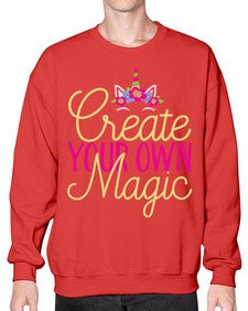 create your own magic 82# - unicorn- Sweatshirt - Crew
