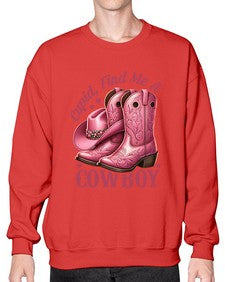 cupid find me a cowboy western 359# - western- Sweatshirt - Crew