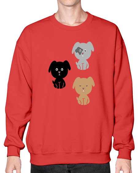 dogs 93# - bears - animals- Sweatshirt - Crew