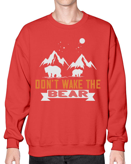 don’t wake the bear 103# - bears - animals- Sweatshirt - Crew